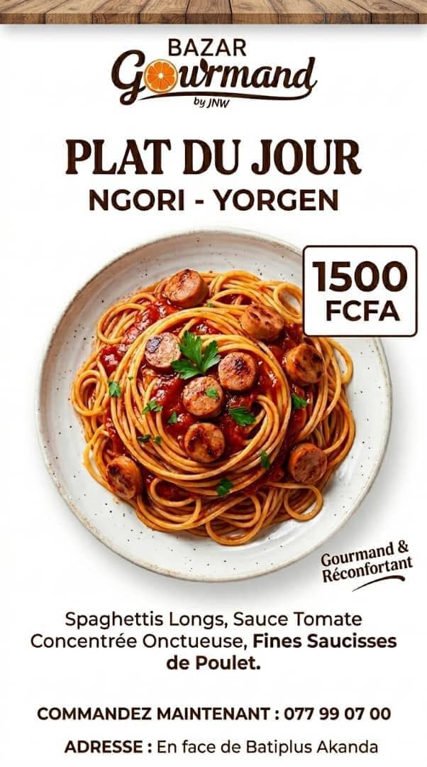 Plat du jour Ngori-Yorgen
